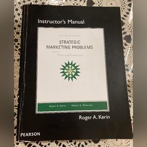 Instructors Manual Strategic Marketing Problems